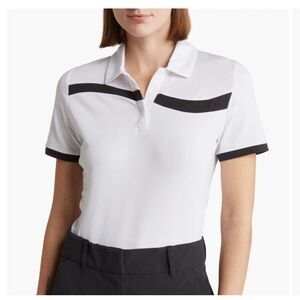 Callaway White and Black Trim Golf Polo- size M